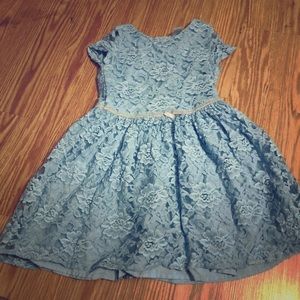 Blue lace dress